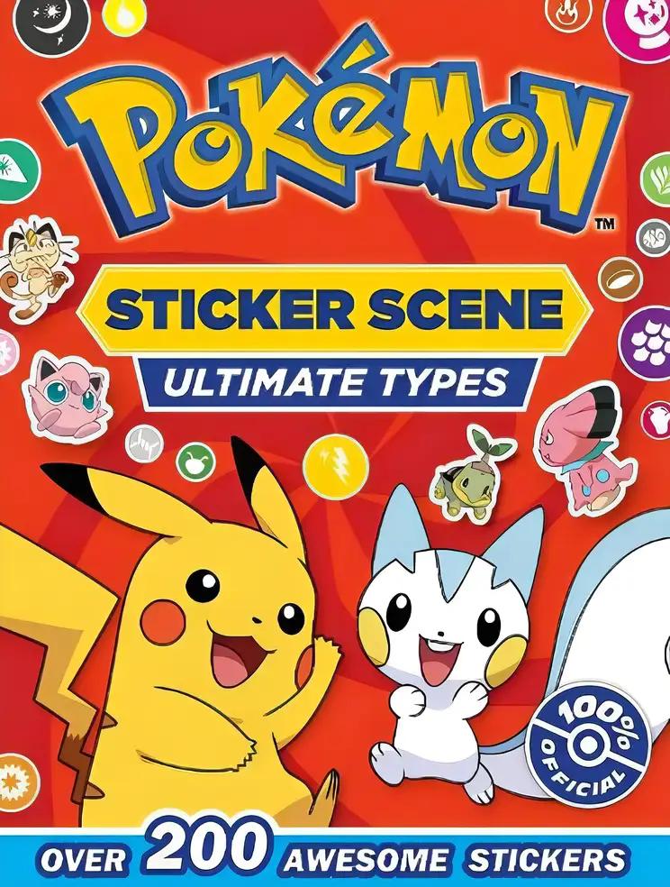 Pokemon Ultimate Types Sticker Scene