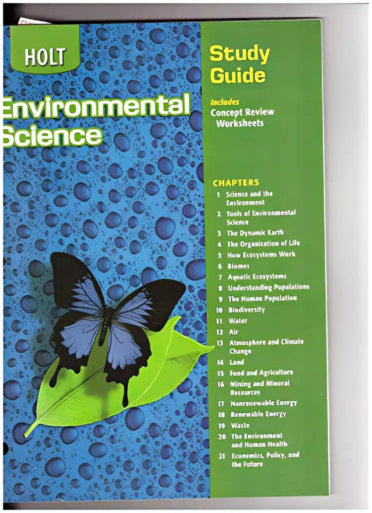 Holt Enviromental Science Study Guide