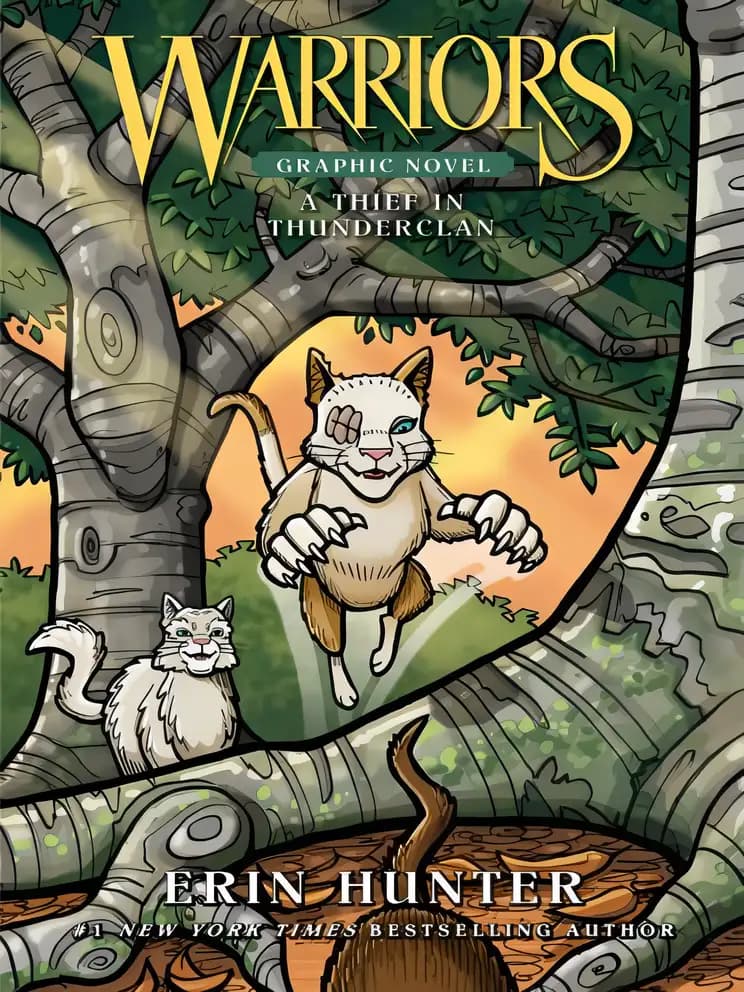 Book cover of 'Warriors: A Thief in ThunderClan (Warriors Graphic Novel, 4)'