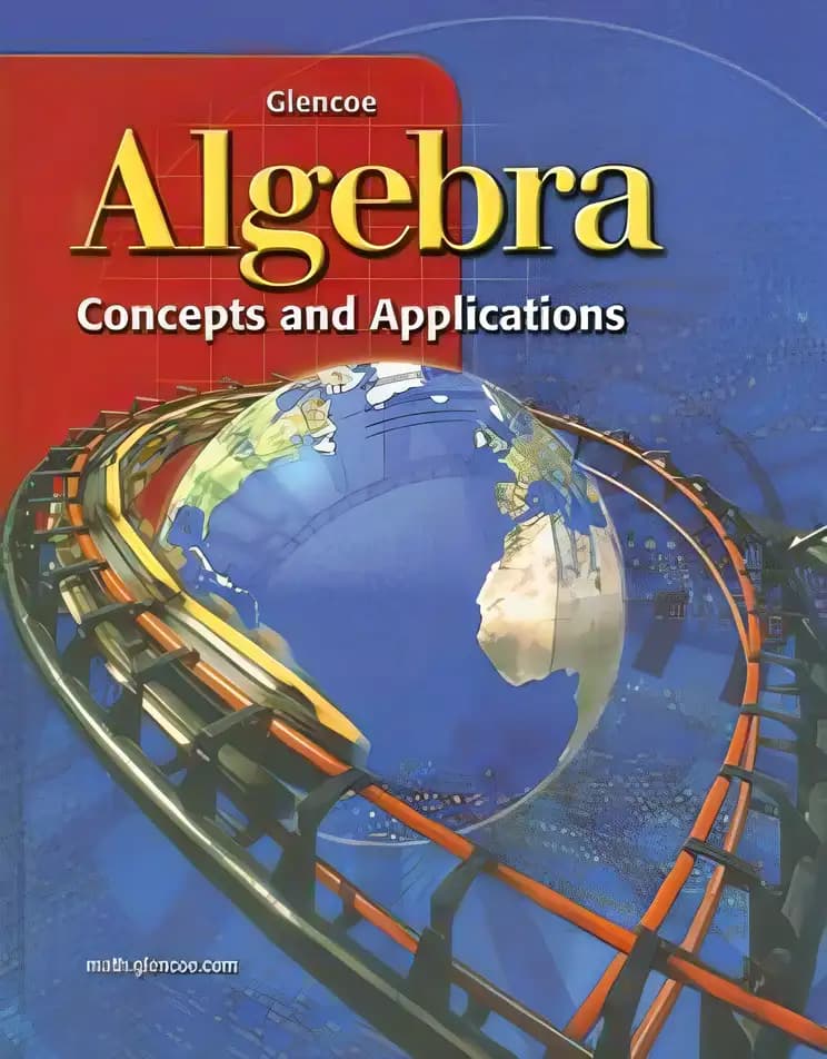 Book cover of 'Algebra: Concepts and Applications'