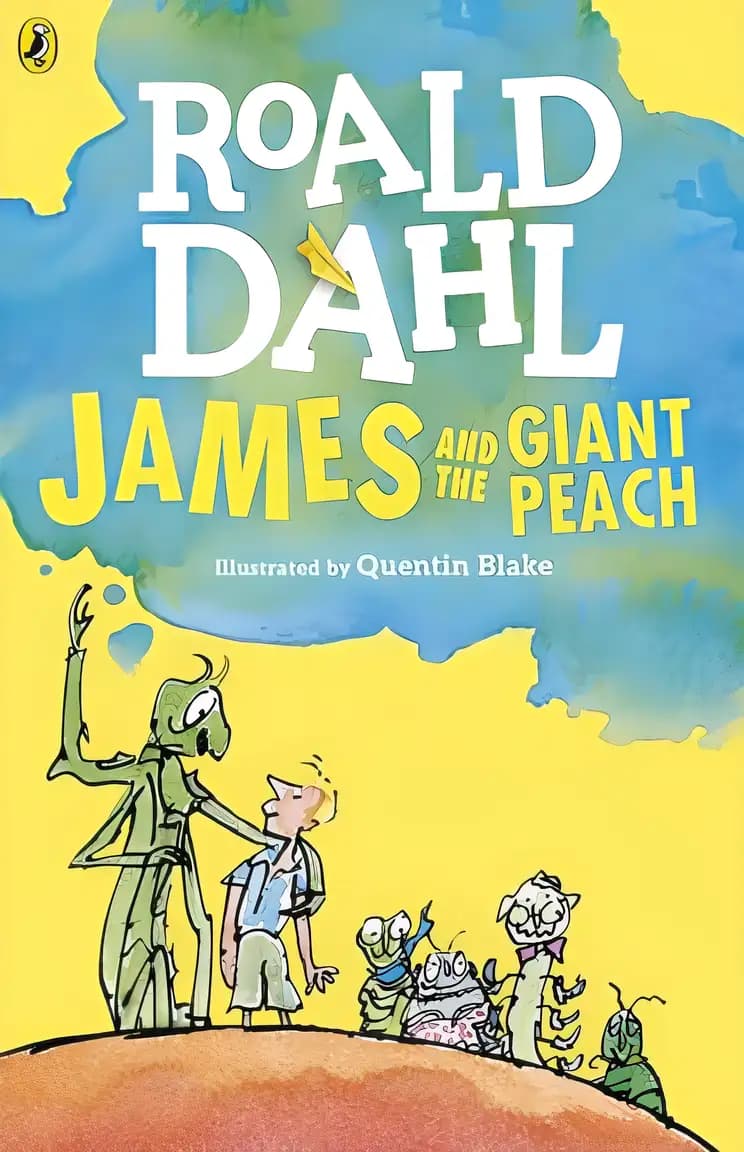 Book cover of 'James and the Giant Peach'