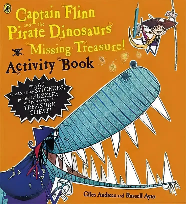 Book cover of 'Captain Flinn and the Pirate Dinosaurs: Missing Treasure!'