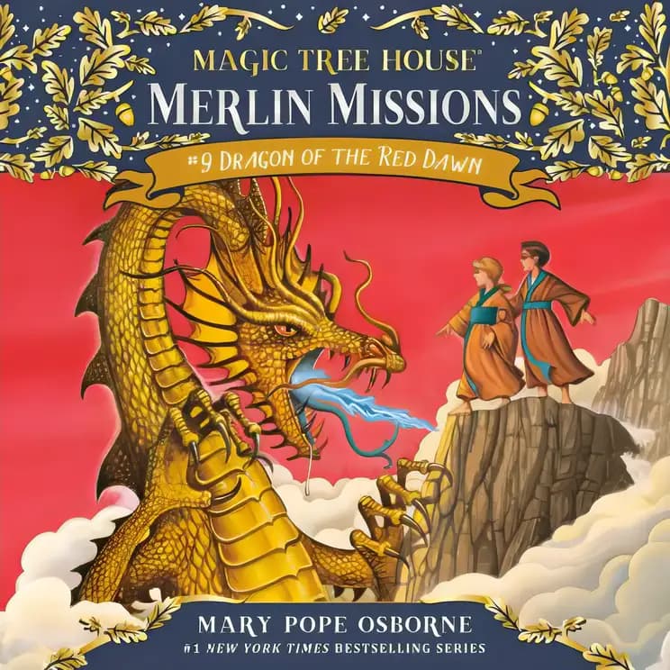 Book cover of 'Dragon of the Red Dawn (Magic Tree House (R) Merlin Mission)'