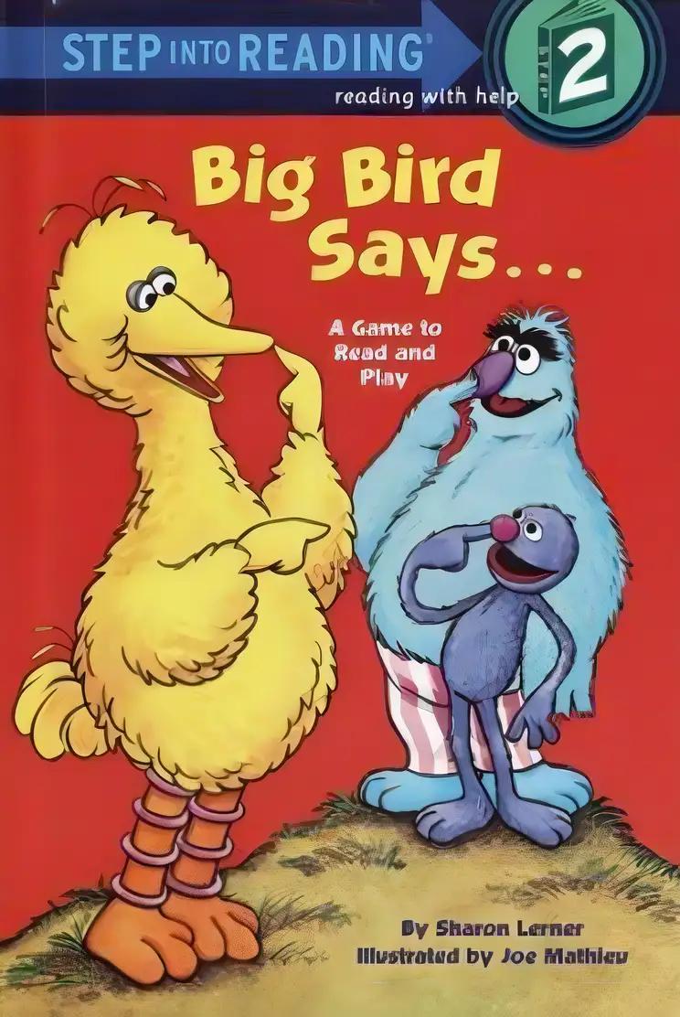 Big Bird Says...: A Game to Read and Play