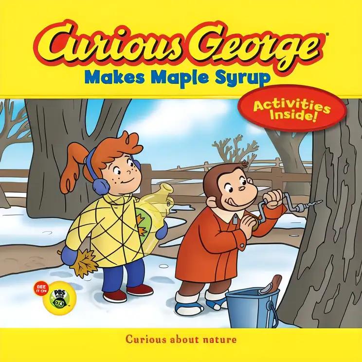 Curious George Makes Maple Syrup (CGTV 8x8): A Winter and Holiday Book for Kids