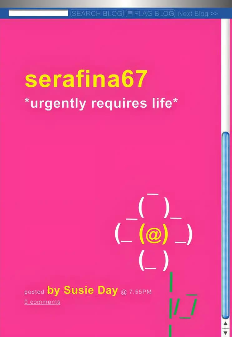 Book cover of 'Serafina67 *urgently requires life*'