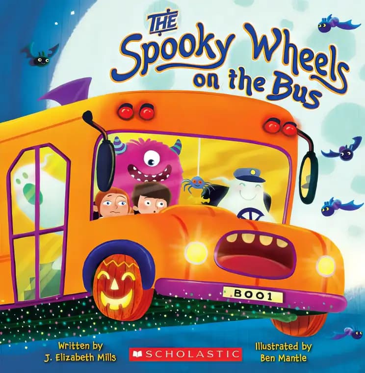 Book cover of 'The Spooky Wheels on the Bus: (A Holiday Wheels on the Bus Book)'