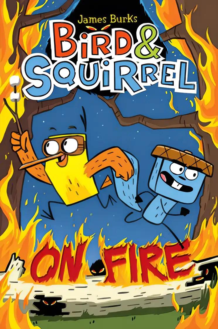 Bird & Squirrel On Fire: A Graphic Novel (Bird & Squirrel #4)