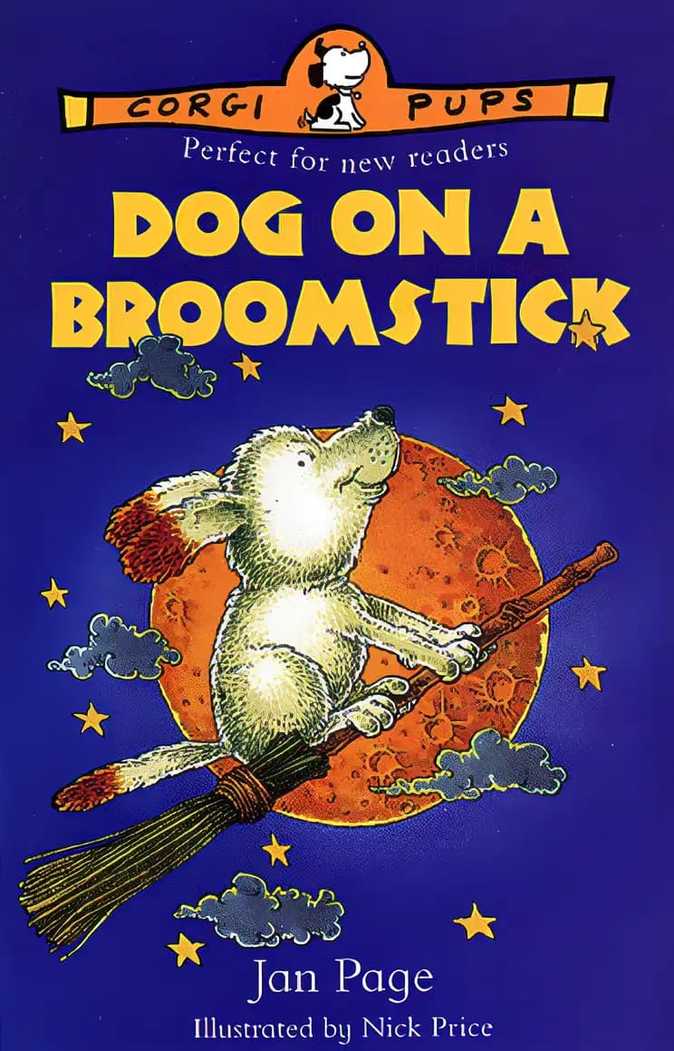 Book cover of 'Dog on a Broomstick'