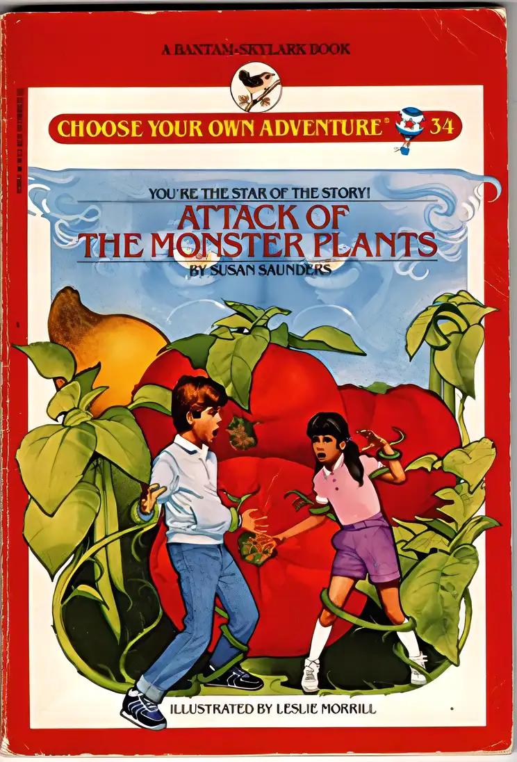 ATTACK OF THE MONSTER PLANTS (Choose Your Own Adventure, No 34)