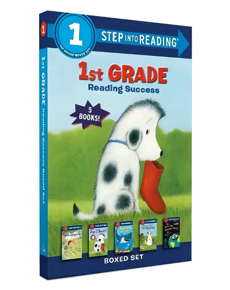 1st Grade Reading Success Boxed Set: Best Friends, Duck & Cat's Rainy Day, Big Shark, Little Shark, Drop It, Rocket! The Amazing Planet Earth (Step into Reading)