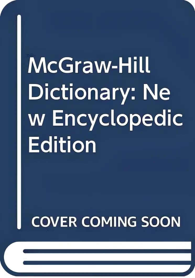 Book cover of 'McGraw-Hill Dictionary: New Encyclopedic Edition'