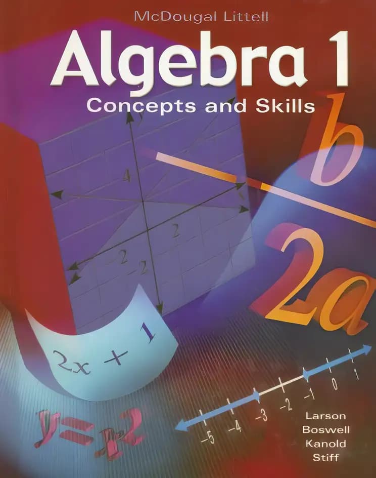 Book cover of 'Algebra 1: Concepts and Skills'