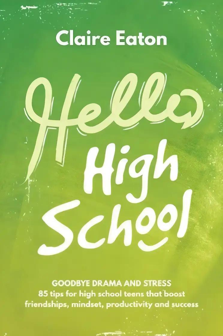 Hello High School: Goodbye Drama and Stress, 85 tips for high school teens that boost friendships, mindset, productivity and success