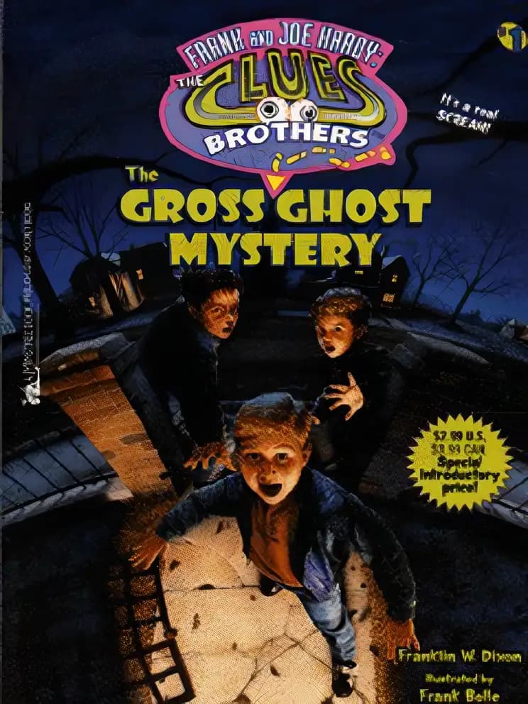 Book cover of 'The Gross Ghost Mystery (Frank and Joe Hardy: The Clues Brothers #1)'