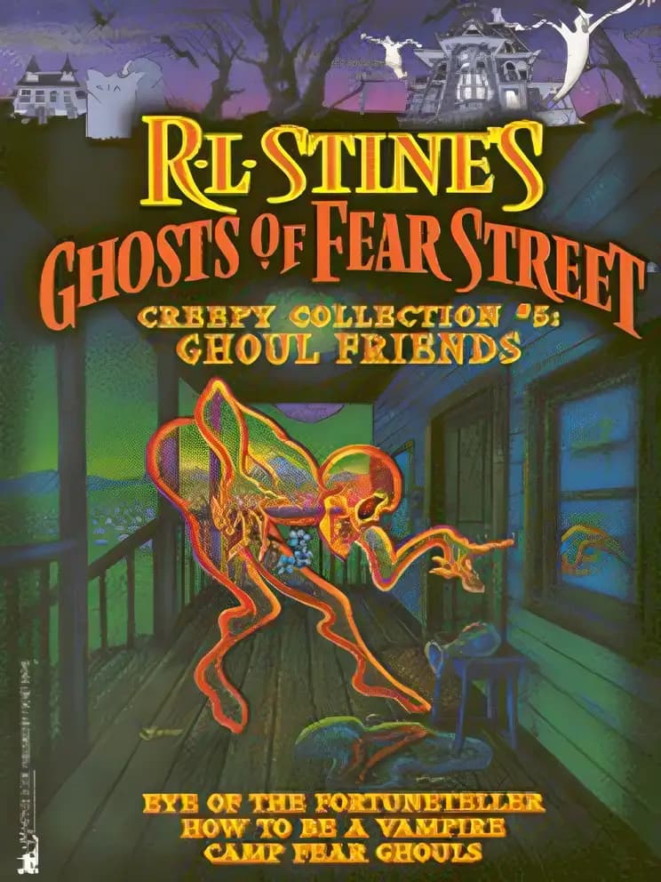 Book cover of 'Ghoul Friends: Ghost of Fear Street Collector's Edition #5: Eye of the Fortuneteller/How to be a Vampire/Camp Fear Ghouls (Ghosts of Fear Street, Creepy Collection , No 5)'