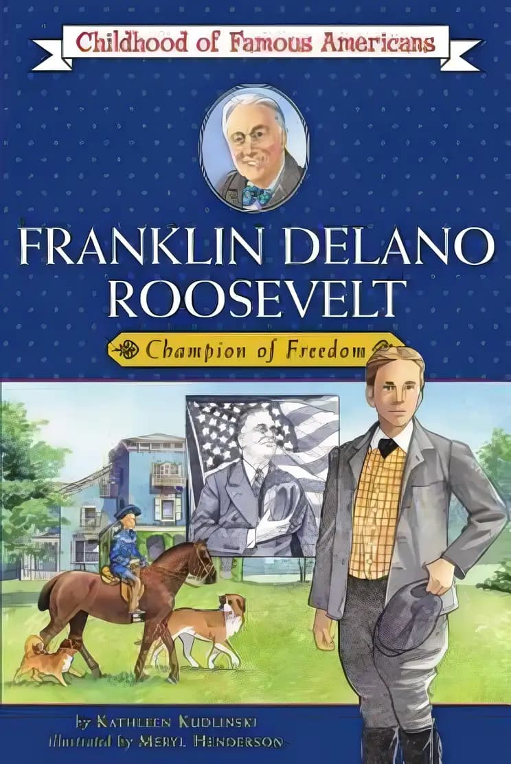 Book cover of 'Franklin Delano Roosevelt: Champion of Freedom (Childhood of Famous Americans)'