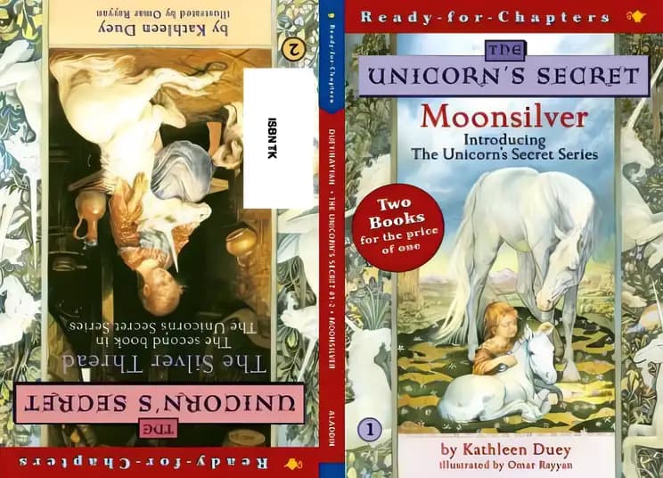 Book cover of 'Moonsilver/The Silver Thread: The Unicorn's Secret #1-2'