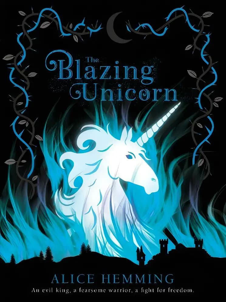 Book cover of 'The Blazing Unicorn'