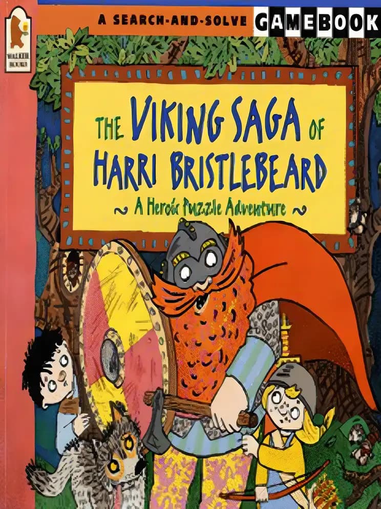 Book cover of 'The Viking Saga of Harri Bristlebeard: A Heroic Puzzle Adventure'