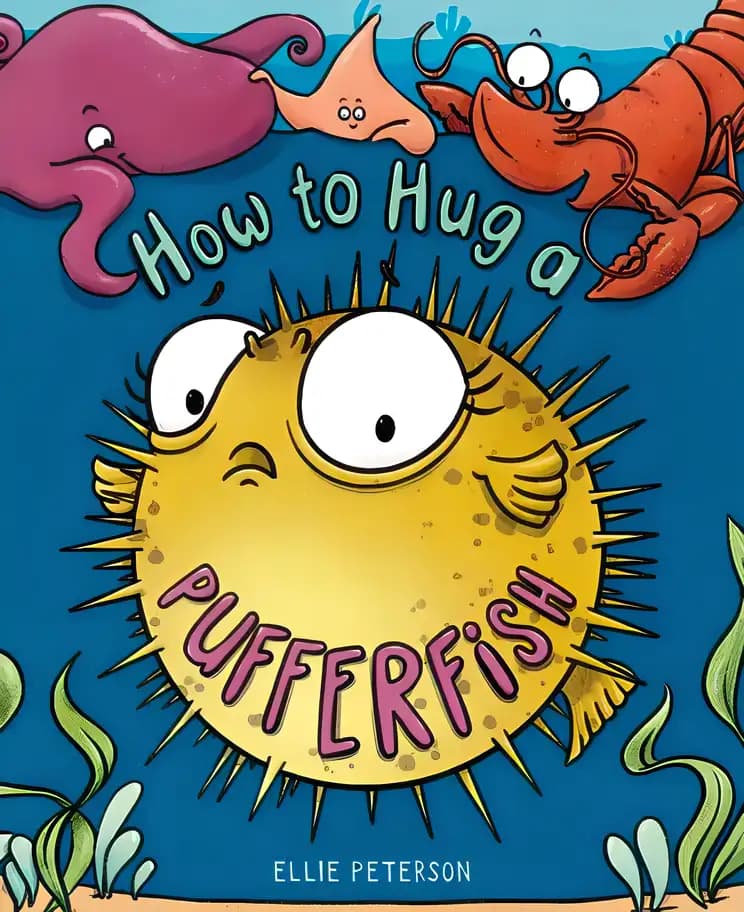 Book cover of 'How to Hug a Pufferfish'