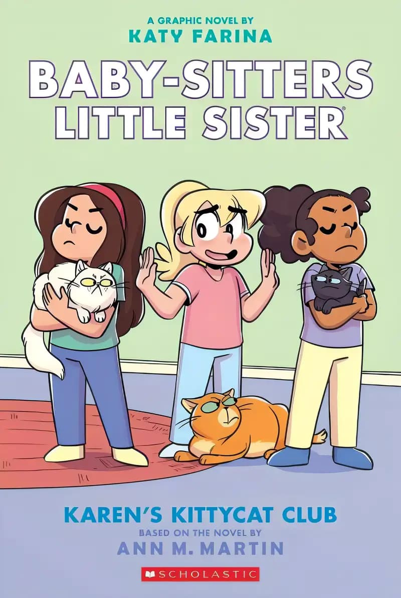 Book cover of 'Karen's Kittycat Club: A Graphic Novel (Baby-Sitters Little Sister #4) (4) (Baby-Sitters Little Sister Graphix)'