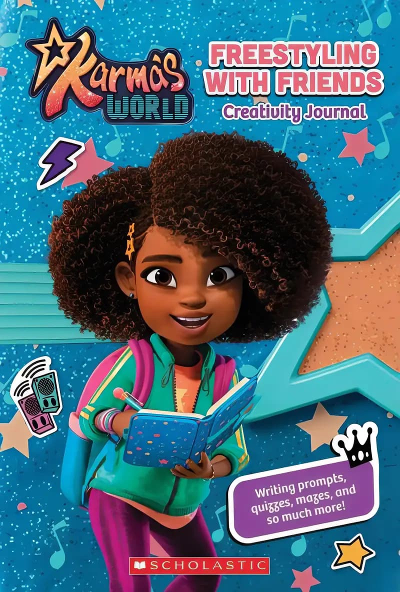 Book cover of 'Karma's World Creativity Journal: Freestyling With Friends!'