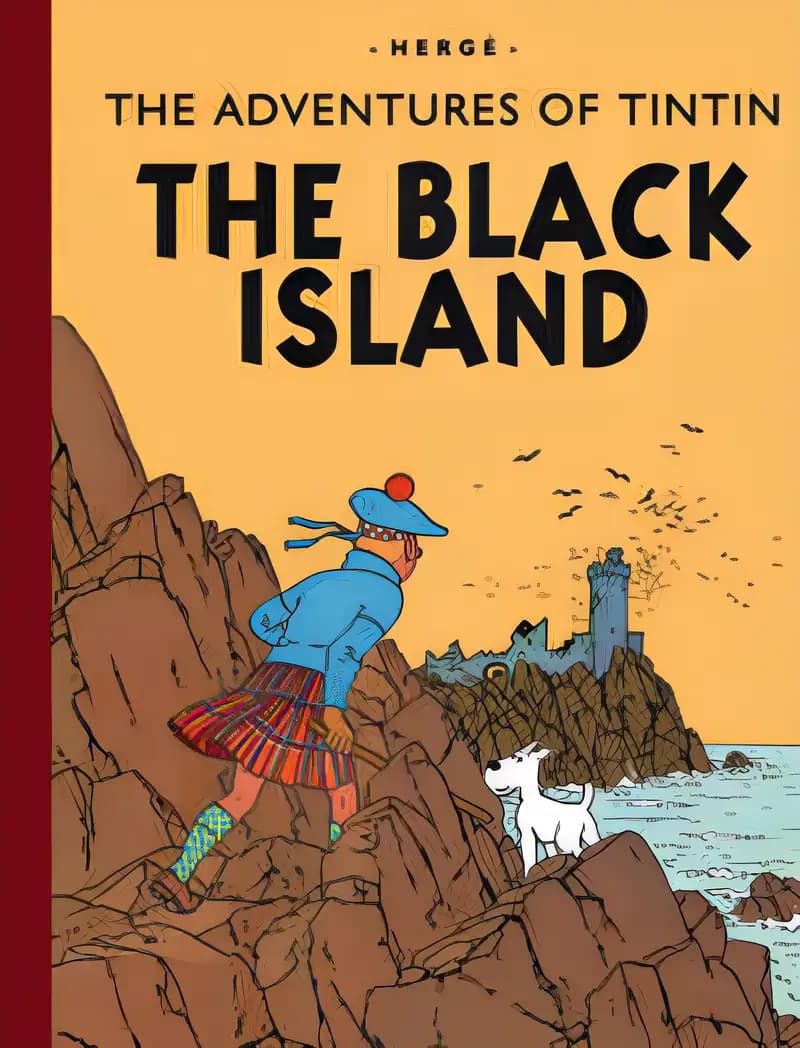 Book cover of 'The Black Island - Classic Colour Edition'