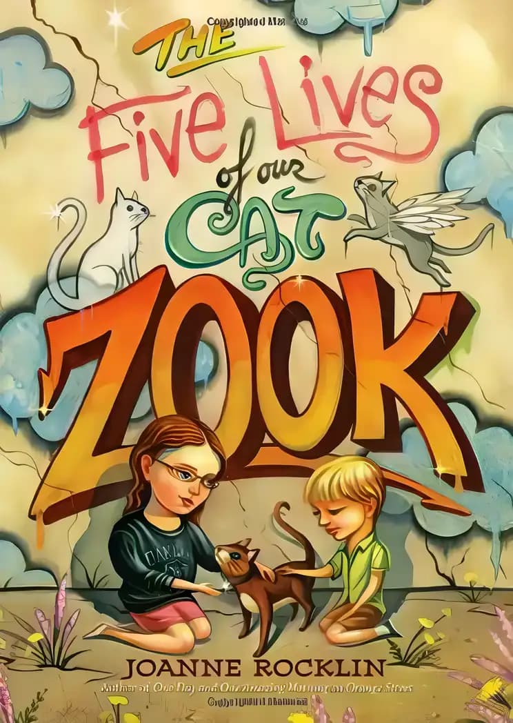 Book cover of 'The Five Lives of Our Cat Zook'