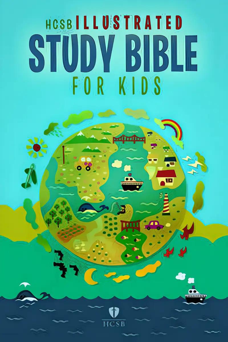 HCSB Illustrated Study Bible for Kids, Printed Hardcover