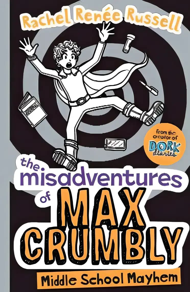 Book cover of 'The Misadventures of Max Crumbly 2: Middle School Mayhem'