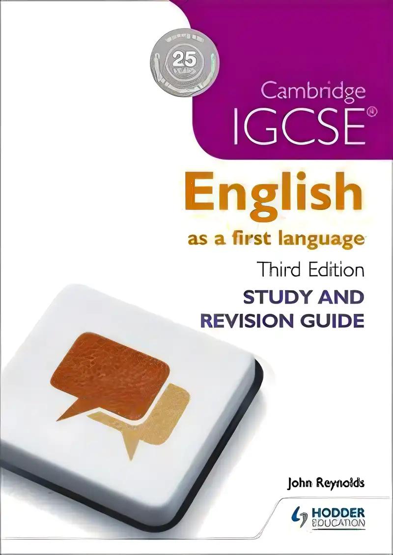 Cambridge IGCSE English First Language Study and Revision Guide (IGCSE Study Guides)