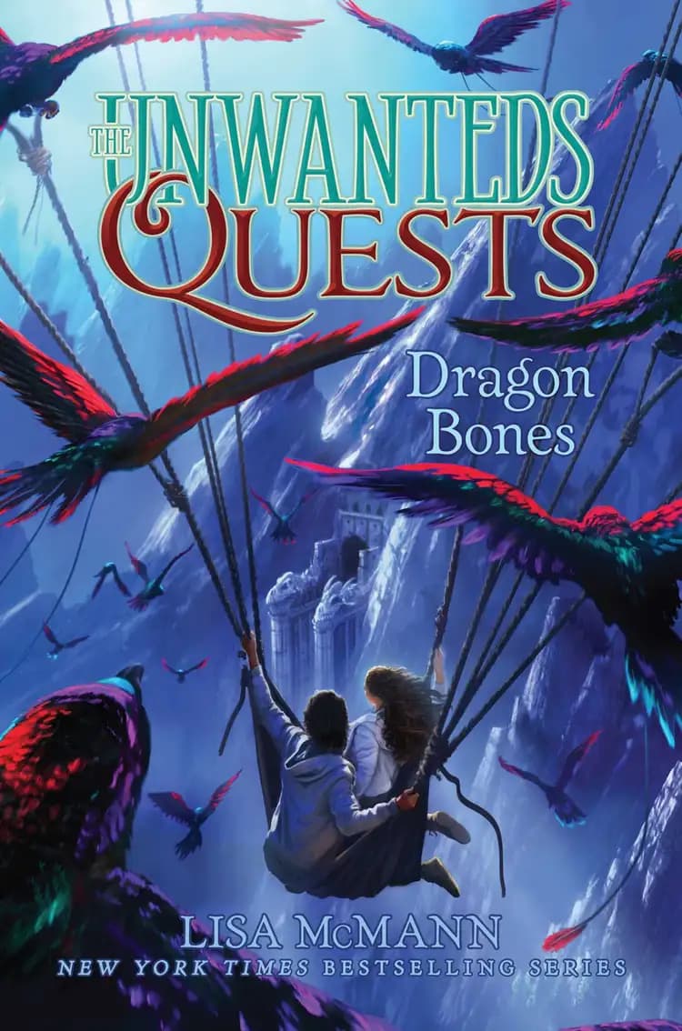 Book cover of 'Dragon Bones: The Unwanteds Quests'