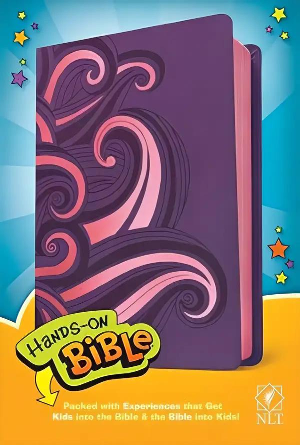 Hands-On Bible NLT (LeatherLike, Pink)