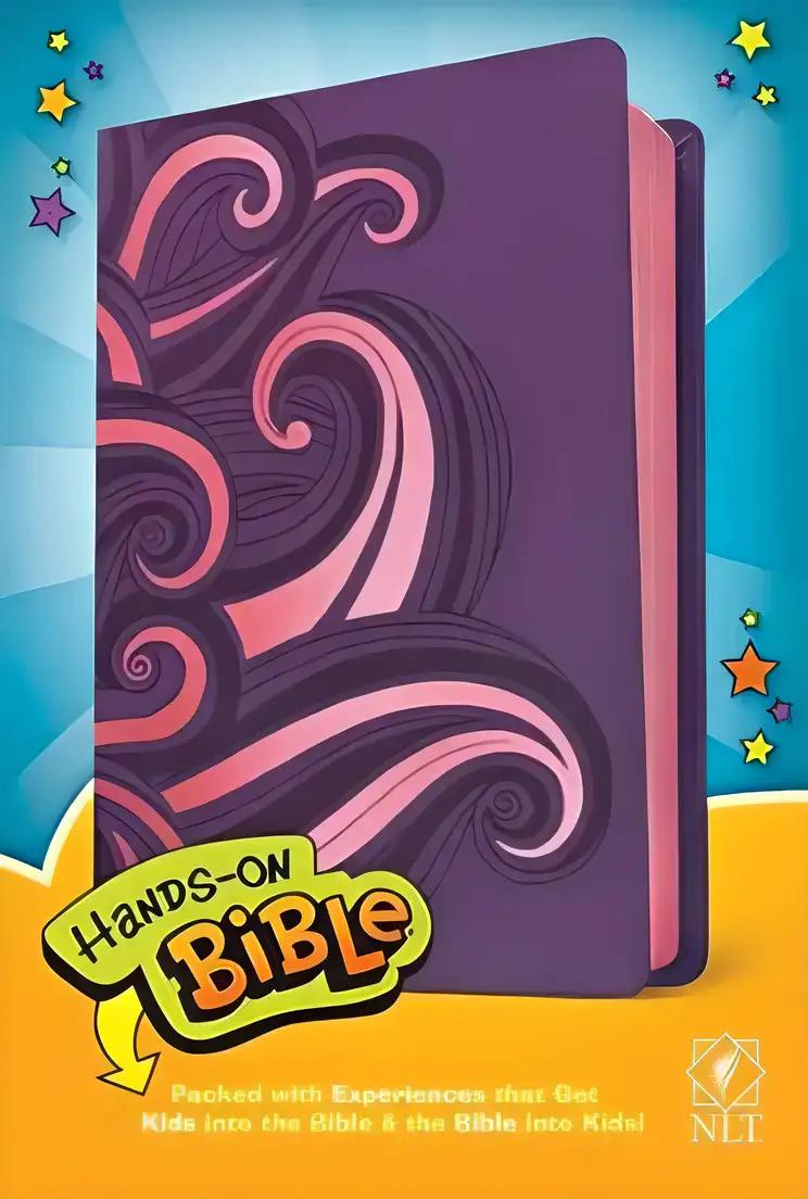 Hands-On Bible NLT (LeatherLike, Pink)