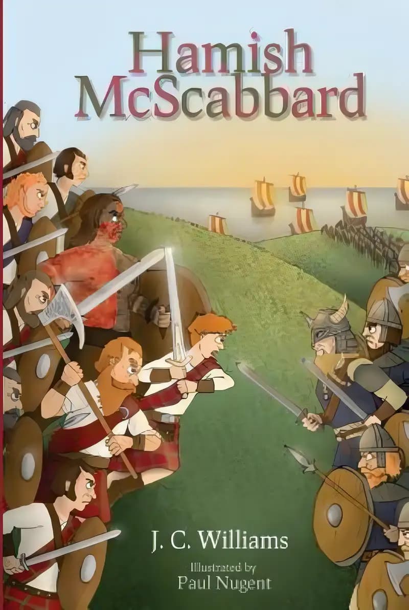 Book cover of 'Hamish McScabbard: A thrilling Viking action and adventure story your children will adore'