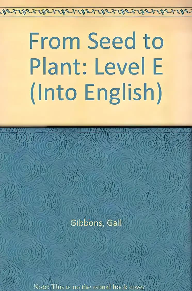 Book cover of 'From Seed to Plant'