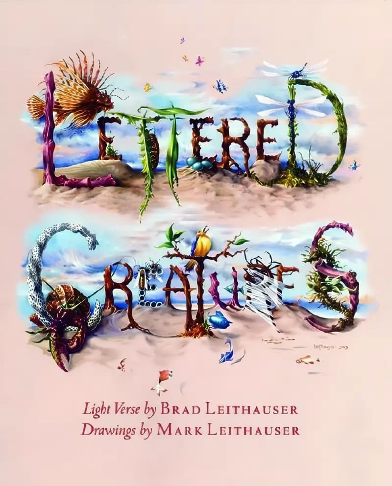 Book cover of 'Lettered Creatures: Light Verse'