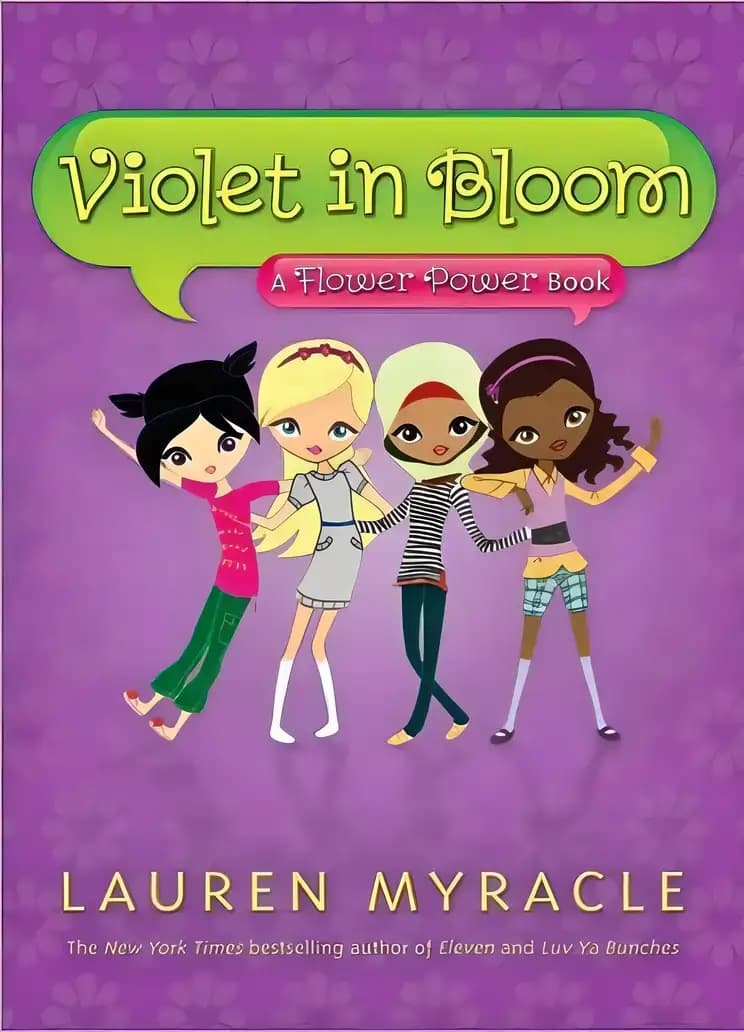 Book cover of 'Violet in Bloom: A Flower Power Book'