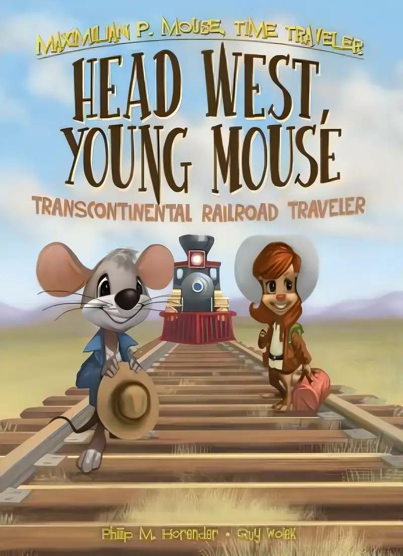 Head West, Young Mouse: Transcontinental Railroad Traveler Book 3 (Maximilian P. Mouse, Time Traveler) (Maximilian P. Mouse Time Traveler, 3)