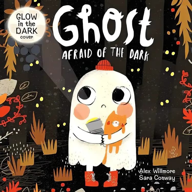 Ghost Afraid of the Dark-With Glow-in-the-Dark Cover-Follow a Shy Little Ghost as he Discovers how to be Brave-Now in Board Book Format