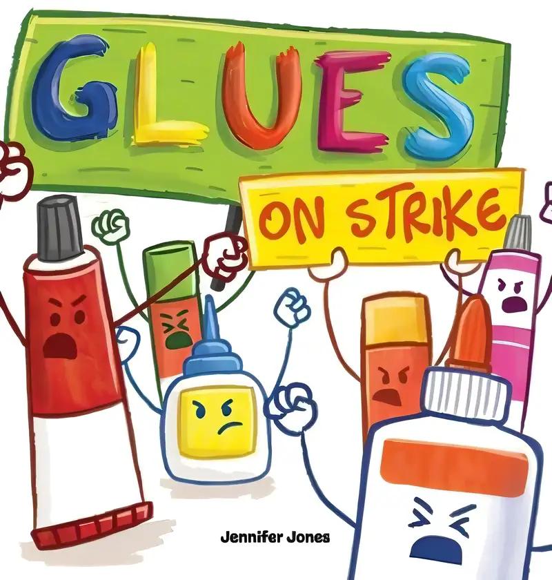 Glues On Strike: A Funny, Rhyming, Read Aloud Kid's Book For Preschool, Kindergarten, 1st grade, 2nd grade, 3rd grade, or Early Readers