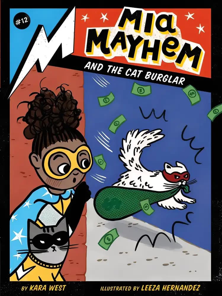 Book cover of 'Mia Mayhem and the Cat Burglar'