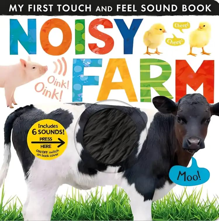 Book cover of 'Noisy Trucks: My First Touch and Feel Sound Book'