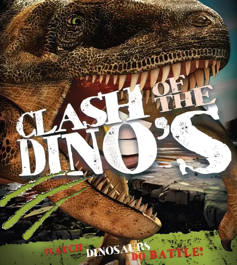 Book cover of 'Clash of the Dinosaurs: Watch Dinosaurs Do Battle!'