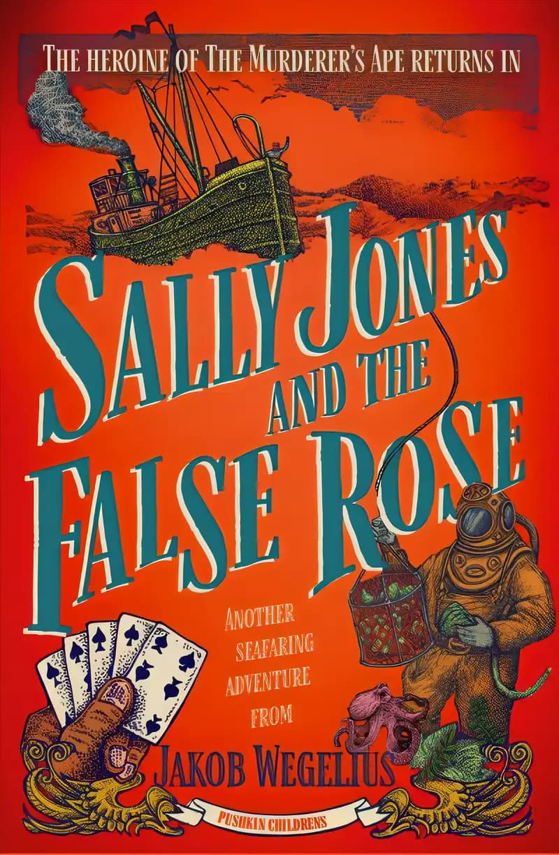 Book cover of 'Sally Jones and the False Rose'