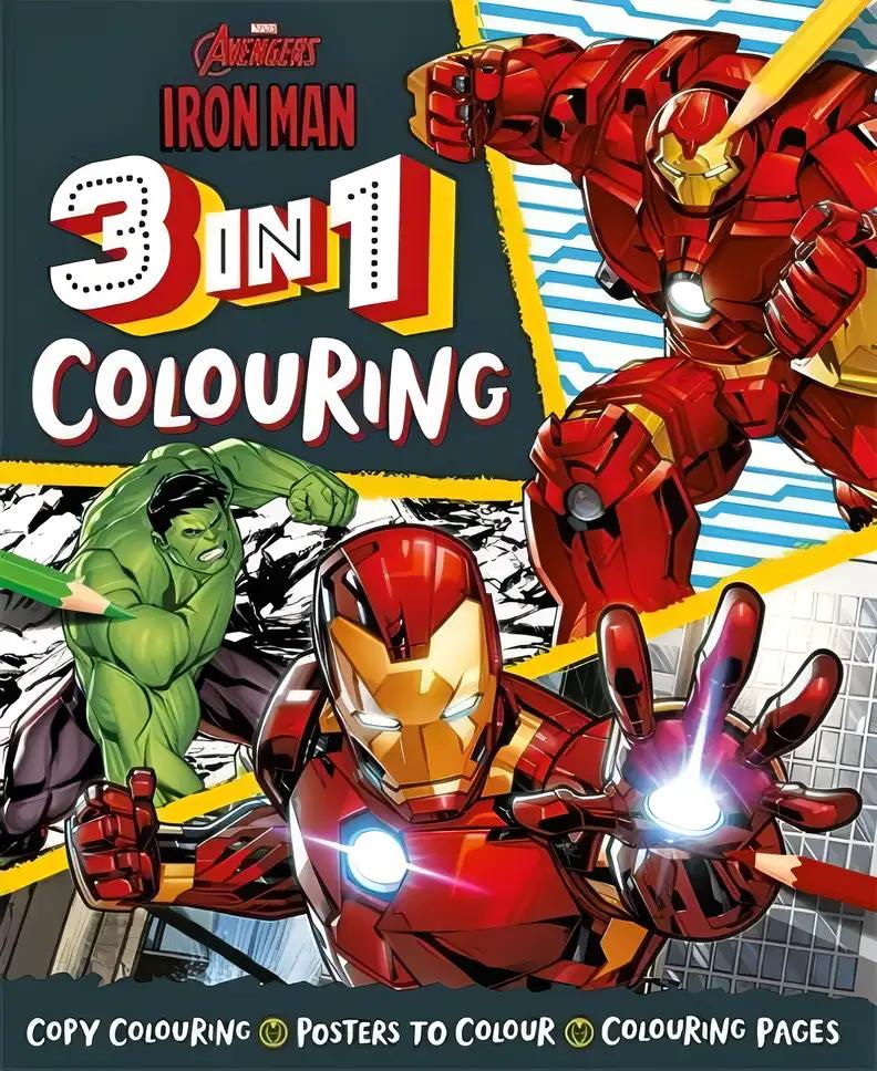 Marvel Avengers Iron Man: 3 in 1 Colouring Book