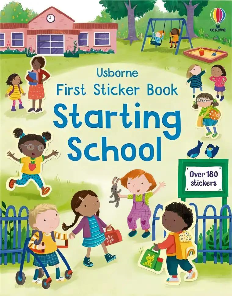 First Sticker Book Starting School: A First Day of School Book for Children