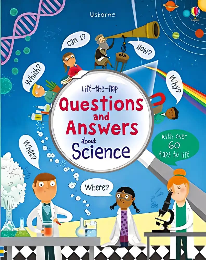 Book cover of 'Lift-the-flap Questions and Answers about Science'