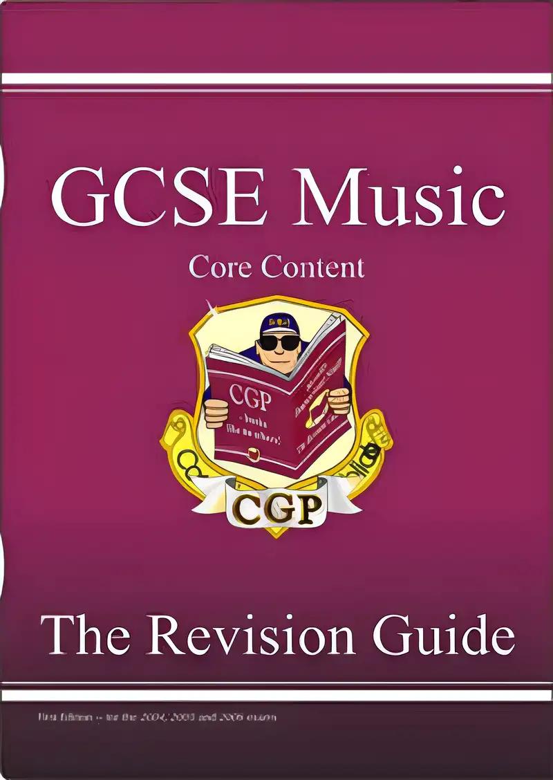 Gcse Core Content Music Theory Revision Guide